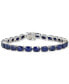 ფოტო #1 პროდუქტის Sapphire Tennis Bracelet (25 ct. t.w.) in Sterling Silver