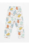 LCW baby Polo Yaka Kısa Kollu Baskılı Erkek Bebek Pijama Takım