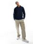 Фото #5 товара Selected Homme sweat long sleeve polo in navy