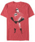 Фото #1 товара Disney Pixar Men's The Incredibles Painted Distressed Mr. Incredible Short Sleeve T-Shirt