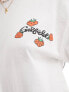 Daisy Street oversized t-shirt with Garfield strawberry graphic