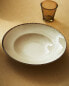 Фото #19 товара Porcelain pasta plate with antique finish rim