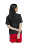 Siyah Kadın Yuvarlak Yaka Normal Kalıp T-Shirt IU2422 TRFL