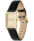 Фото #2 товара Часы и аксессуары Lacoste Женские наручные часы Catherine 28.3 мм x 20.7 мм черный кожаный ремешок