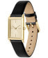 ფოტო #2 პროდუქტის Women's Catherine Black Leather Strap Watch 28.3mm x 20.7mm