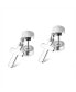 ფოტო #1 პროდუქტის Stainless Steel Cross Charm Earrings