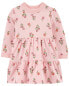 Baby Floral Print Fleece Dress 3M