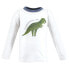 Hudson Baby Infant and Toddler Boy Long Sleeve T-Shirts, Dinosaur Size 12M