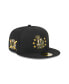 Фото #2 товара Men's Black Los Angeles Dodgers 2024 Armed Forces Day On-Field 59FIFTY Fitted Hat