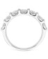 Фото #3 товара Diamond Seven Stone Band (1 ct. t.w.) in 14k White Gold