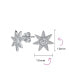 ფოტო #4 პროდუქტის Heavenly Shining North Star Burst Stud Earrings - Celestial Pave CZ Jewelry for Women & Teens in .925 Sterling Silver