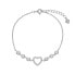 Фото #1 товара Delicate silver bracelet with a heart and zircons AJNR0013