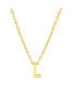 Фото #1 товара kensie gold-Tone Letter Initial Pendant Necklace
