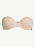 Sofia Intimates by Sofia Vergara Strapless Bra Women's Beige 42D Seamless Back