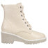 Фото #1 товара Corkys Ghosted Round Toe Wedge Womens Off White Casual Boots 80-9995-CREA