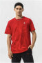 Фото #1 товара Jordan Essentials Baskılı Erkek Kırmızı Pamuklu T-Shirt