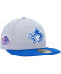 Фото #2 товара Men's Gray, Blue Toronto Blue Jays Dolphin 59FIFTY Fitted Hat