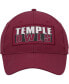 Men's Cherry Temple Owls Positraction Snapback Hat