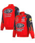 Men's Red Jeff Gordon DuPont Twill Driver Uniform Full-Snap Jacket Red, Navy, M - фото #1