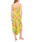 ფოტო #2 პროდუქტის Women's Floral Tie Shoulder Angled Hem Jumpsuit