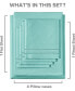 Фото #4 товара Постельное белье CGK Unlimited набор из 6 микрофибры, цветной King