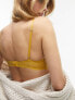 Topshop Molly lace underwire bra in mustard