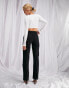 Фото #6 товара ASOS DESIGN mid rise straight jeans in black