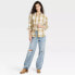 Women's Long Sleeve Flannel Button-Down Shirt - Universal Thread