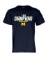 Фото #1 товара Men's Navy Michigan Wolverines 2023 Big Ten Football Conference Champions Locker Room T-shirt