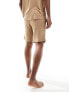 Boss Bodywear rib short in beige