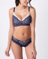 Бюстгальтер для беременных и кормящих Seraphine с кружевом Navy, Blush, 38C - фото #1