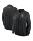 Women's Black Colorado Rockies Authentic Collection Team Raglan Performance Full-Zip Jacket