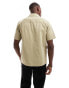 ONLY & SONS 4 pocket utility shirt in light brown