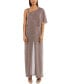 ფოტო #1 პროდუქტის One-Shoulder Metallic Jumpsuit