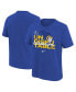 ფოტო #1 პროდუქტის Big Boys Royal Los Angeles Rams Super Bowl LVI Champions Slogan T-shirt