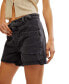 ფოტო #4 პროდუქტის Women's Palmer High Rise Roll Cuff Cotton Denim Shorts