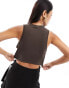 Фото #4 товара Nike Essential ribbed cropped tank top in baroque brown