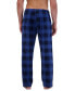 Men's Ultimate Ultra Soft Plaid Brushed Fleece Pajama Pants Синий, XL - фото #2