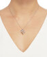 ფოტო #4 პროდუქტის Diamond Heart Pendant Necklace (1/5 ct. t.w.) in Sterling Silver and 14k Gold