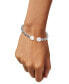 ფოტო #3 პროდუქტის Cultured Freshwater Pearl (9-1/2 x 10-1/2mm) Beaded Cuff Bangle Bracelet