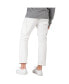 Фото #2 товара Men's Premium White Jeans Slim Straight Distressed Cargo Side Pockets