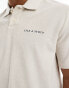 Фото #3 товара Lyle & Scott towelling embroidered logo polo in beige