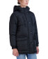 Juniors' Women ' Hooded 3/4 Puffer Coat