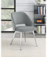 Фото #5 товара 2-Piece Metal Heather Upholstered with Open Back Dining Chairs Set