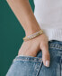 ფოტო #7 პროდუქტის Diamond Textured Bangle Bracelet (1/2 ct. t.w.) in Gold Vermeil, Created for Macy's