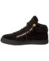 Фото #2 товара Giuseppe Zanotti Aug/Liv Suede Sneaker Men's Black 39