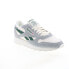 Reebok Classic Leather Mens White Suede Lace Up Lifestyle Sneakers Shoes