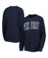 ფოტო #1 პროდუქტის Women's Navy Penn State Nittany Lions Surf Plus Size Southlawn Waffle-Knit Thermal Tri-Blend Long Sleeve T-shirt