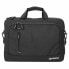 Фото #5 товара Manhattan Helsinki Eco Friendly Laptop Bag 14.1" - Top Loader - Black - Padded Notebook Compartment - Front and Multiple Interior Pockets - Padded Handle - Trolley Strap - Recycled Materials - Black - Shoulder Strap (removable) - Notebook Case - Three Year Warranty