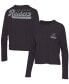 Фото #1 товара Women's Black Las Vegas Raiders Pocket Thermal Long Sleeve T-shirt